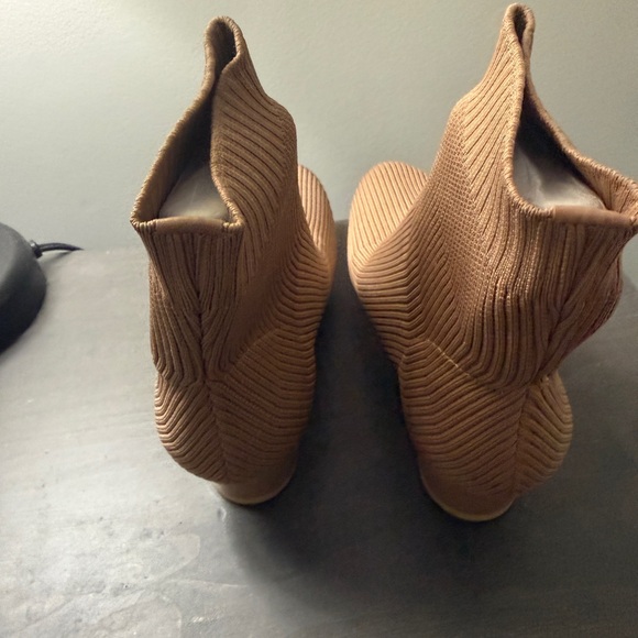 Pashion Footwear Latte Knit Booties - Picture 3 of 5